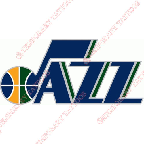 Utah Jazz Customize Temporary Tattoos Stickers NO.1222